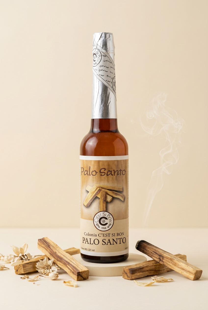Palo Santo - Botella Original con Fondo Claro