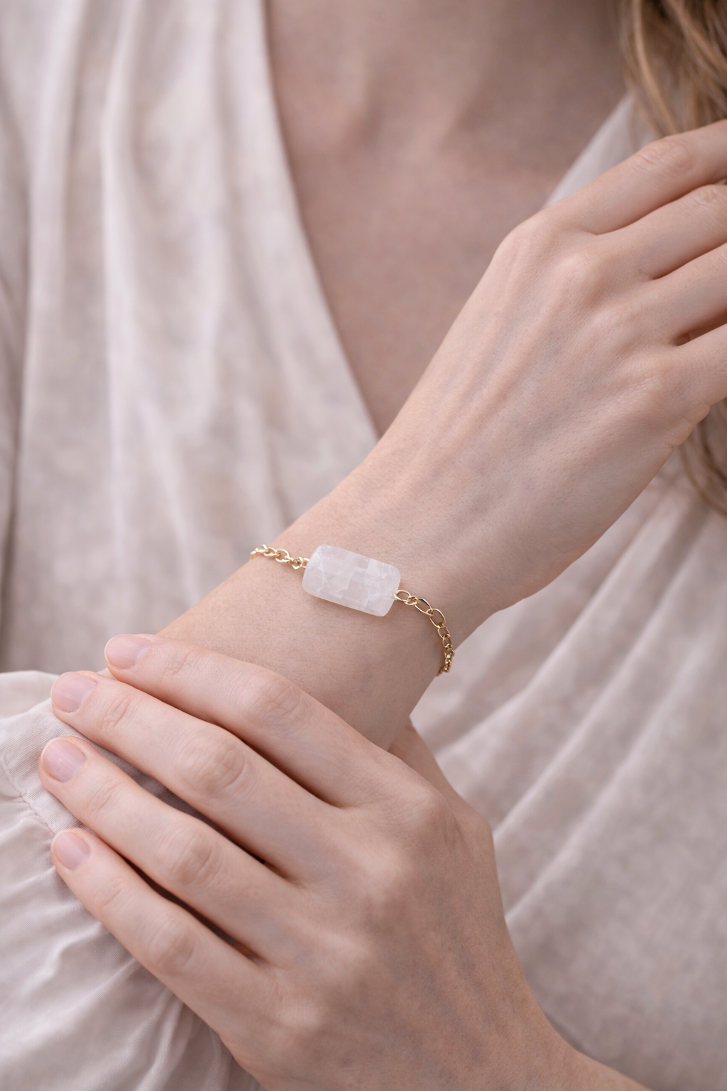 Pulsera Cuarzo Blanco - Purificación