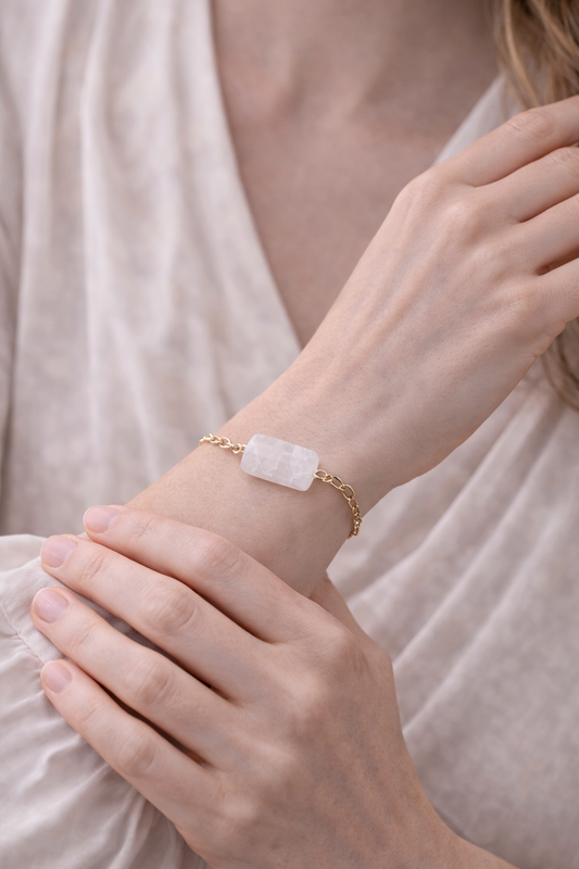 Pulsera Cuarzo Blanco - Purificación