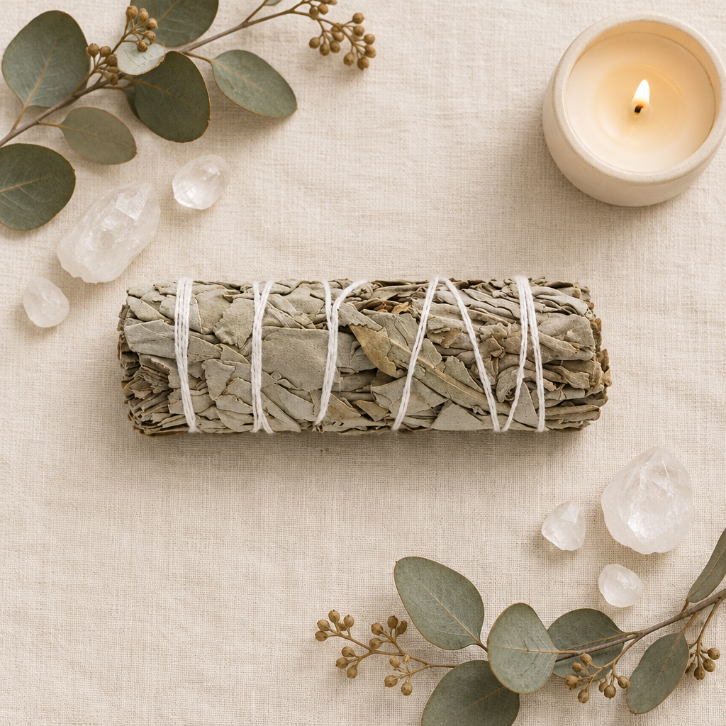 Salvia Blanca flat lay