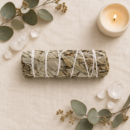 Salvia Blanca flat lay