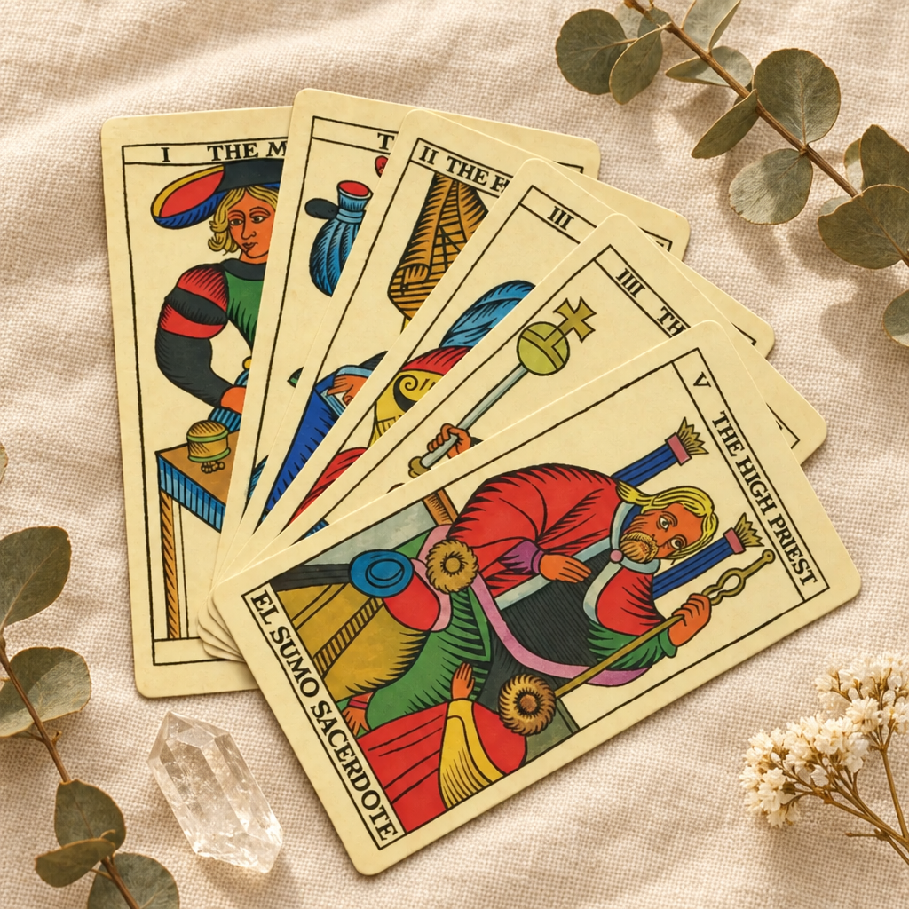 Tarot Español - Abanico con detalles
