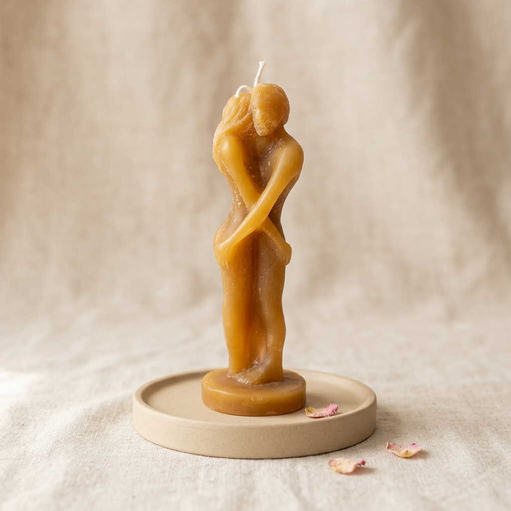 Vela de Miel Pareja - Sin etiqueta