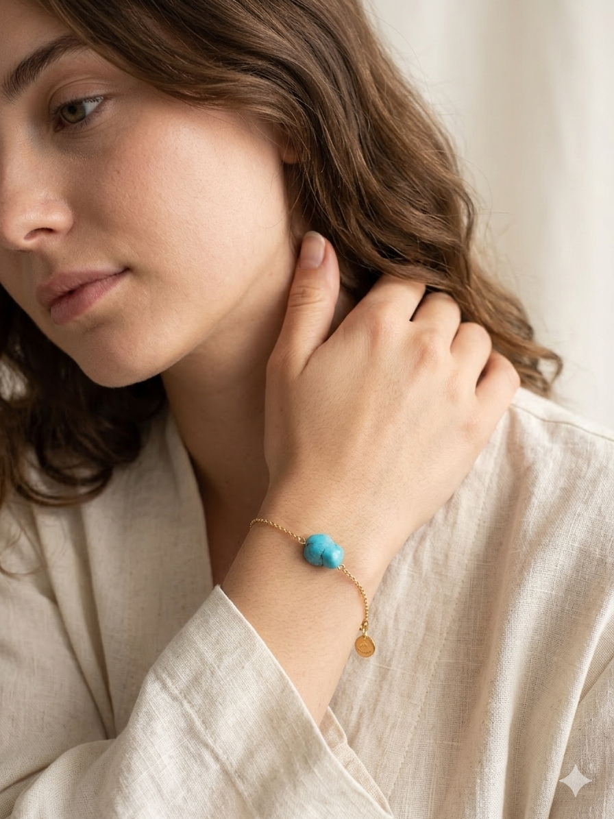 Pulsera de Turquesa: Protección, Expresión Creativa y Vitalidad Sagrada
