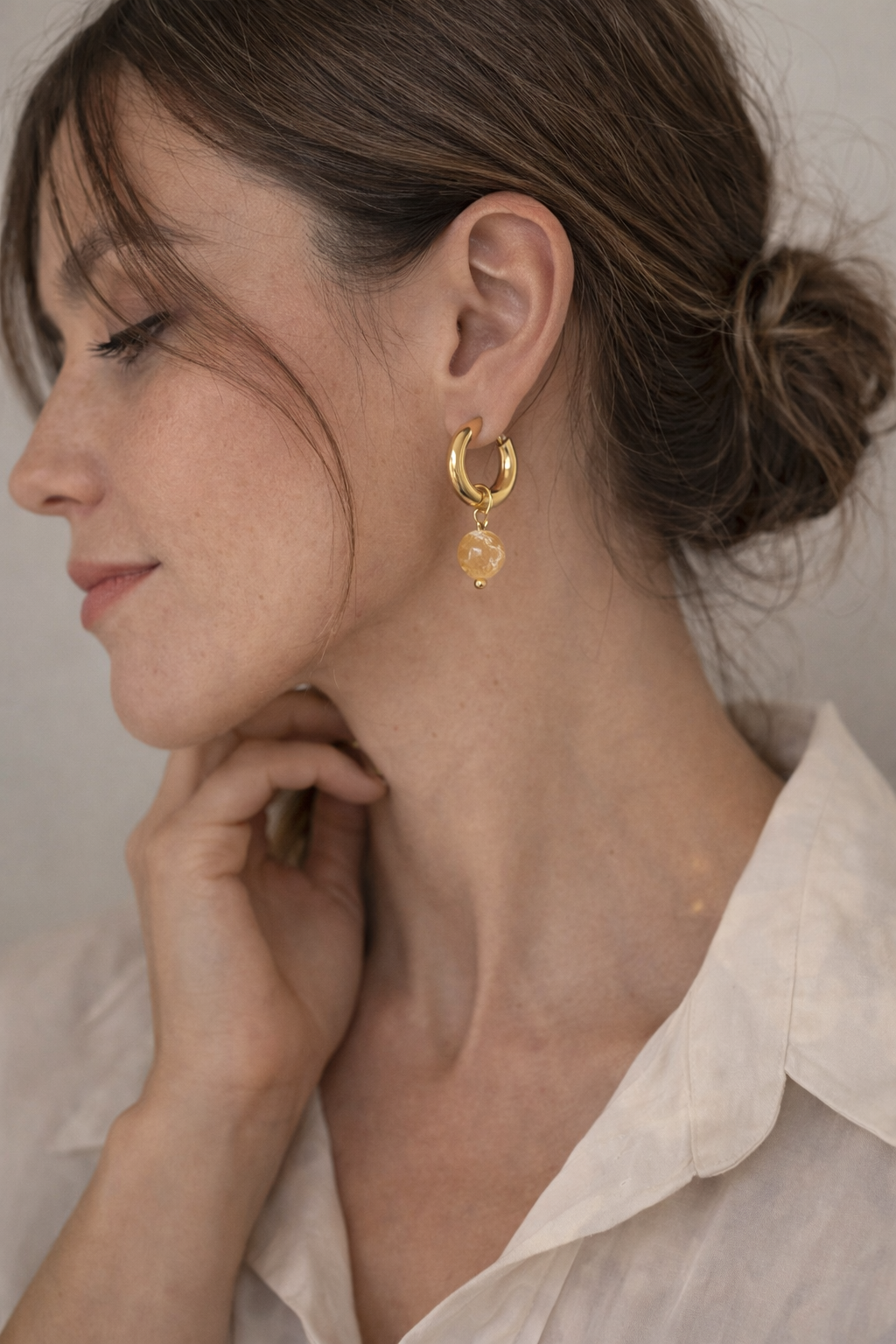 Pendientes de Citrino Natural: Prosperidad, Alegría y Poder Solar