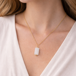 Colgante Cuarzo Blanco y Vela Ritualizada: Purificación, Equilibrio y Escudo Protector