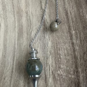 Péndulo de Serpentina Natural: Canalizador de Respuestas Sagradas & Radiestesia